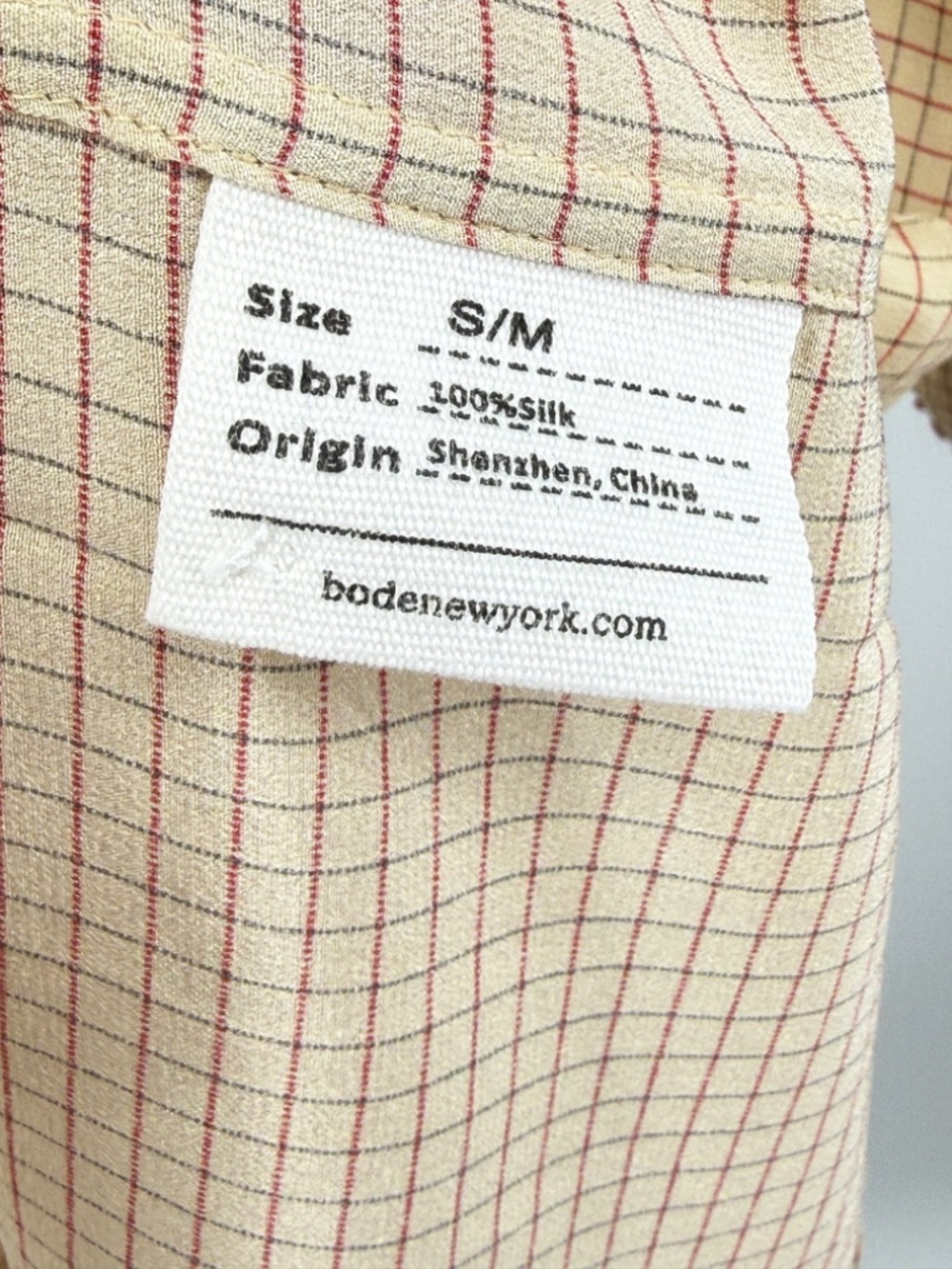 Bode Windowpane Silk Shirt - Picture 6 of 6